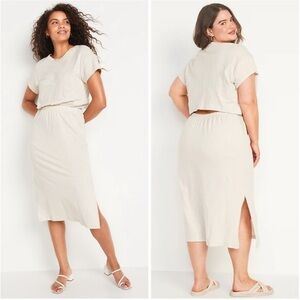 Waist Defined Cutout Midi Dress